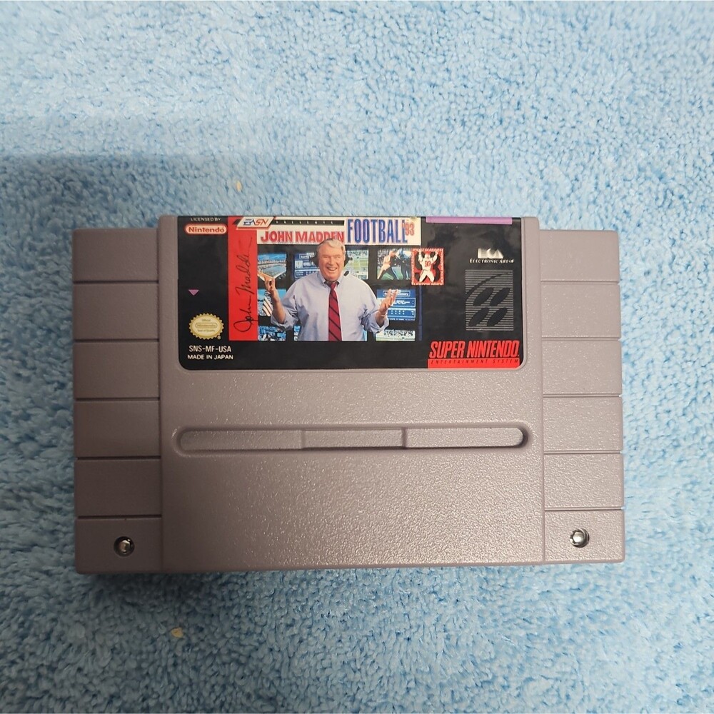 John Madden Football 93 SNES Super Nintendo - UNTESTED
